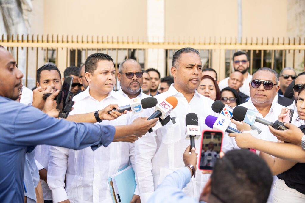 Aramis Mella durante el encuentro con la prensa y miembros de la Asociación de Importadores de Vehículos Usados (1)