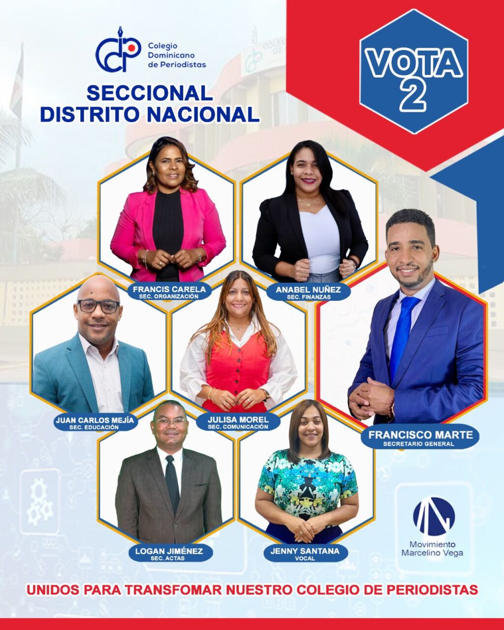 Francisco Marte encabeza propuesta electoral en el CDP Seccional DN